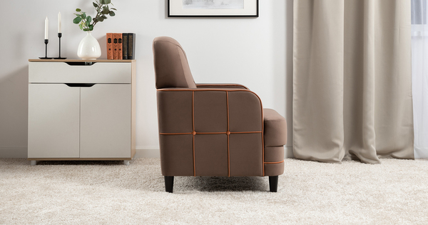 Кресло для отдыха Черри ТК 286 велюр Irida 05 шоколадно-коричневый, Эвита терра терракотовый