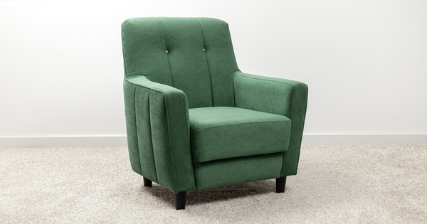 Кресло для отдыха Арно ТК 566 велюр Лаки 20 хвойный зеленый