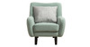 Кресло для отдыха Дакота ТК 585 велюр Vendetta 18 ментоловый, Marcello-5 1327 A1 col 19 ментоловый орнамент