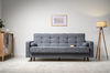 Диван-кровать прямой Эмили ТД 915 велюр серый
