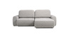 Диван-кровать угловой Тэдди 1506 композиция 2, букле Pique 011 серый, модульная система, сборка на любую сторону